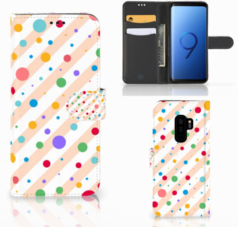 B2Ctelecom Samsung Galaxy S9 Plus Bookcase Hoesje Design Dots