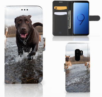 B2Ctelecom Samsung Galaxy S9 Plus Bookcase Hoesje Design Honden