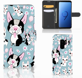 B2Ctelecom Samsung Galaxy S9 Plus Bookcase Hoesje Design Hondjes