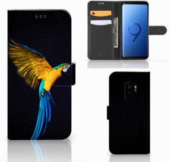 B2Ctelecom Samsung Galaxy S9 Plus Bookcase Hoesje Design Papegaai