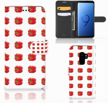 B2Ctelecom Samsung Galaxy S9 Plus Bookcase Hoesje Design Paprika Red