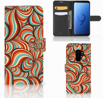 B2Ctelecom Samsung Galaxy S9 Plus Bookcase Hoesje Design Retro