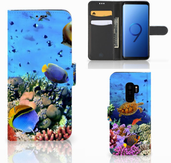 B2Ctelecom Samsung Galaxy S9 Plus Bookcase Hoesje Design Vissen