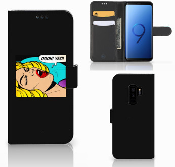 B2Ctelecom Samsung Galaxy S9 Plus Bookcase Hoesje Popart Oh Yes