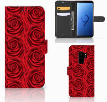 B2Ctelecom Samsung Galaxy S9 Plus Bookcase Hoesje Red Roses