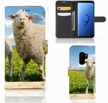 B2Ctelecom Samsung Galaxy S9 Plus Bookcase Hoesje Schaap en Lammetje