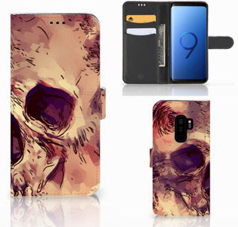 B2Ctelecom Samsung Galaxy S9 Plus Bookcase Hoesje Skullhead