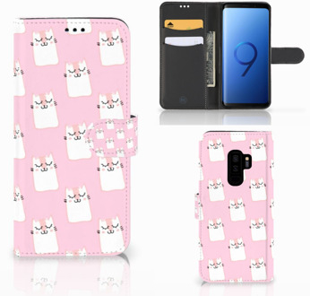 B2Ctelecom Samsung Galaxy S9 Plus Bookcase Hoesje Sleeping Cats