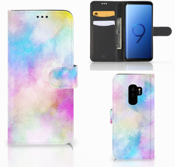 B2Ctelecom Samsung Galaxy S9 Plus Bookcase Hoesje Watercolor Light