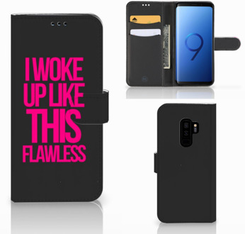 B2Ctelecom Samsung Galaxy S9 Plus Bookcase Hoesje Woke Up