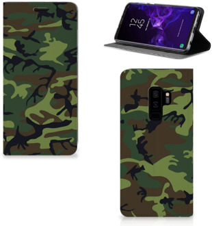 B2Ctelecom Samsung Galaxy S9 Plus Standcase Hoesje Design Army Dark