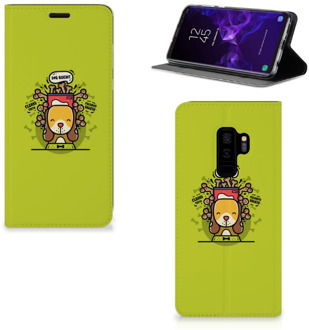 B2Ctelecom Samsung Galaxy S9 Plus Standcase Hoesje Design Doggy Biscuit