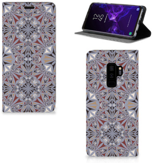 B2Ctelecom Samsung Galaxy S9 Plus Standcase Hoesje Design Flower Tiles