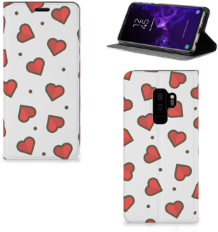 B2Ctelecom Samsung Galaxy S9 Plus Standcase Hoesje Design Hearts