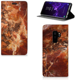 B2Ctelecom Samsung Galaxy S9 Plus Standcase Hoesje Design Marmer Bruin