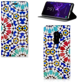 B2Ctelecom Samsung Galaxy S9 Plus Standcase Hoesje Design Mozaïek