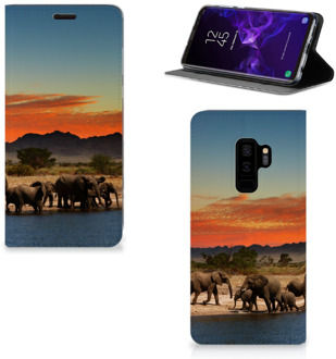 B2Ctelecom Samsung Galaxy S9 Plus Standcase Hoesje Design Olifanten