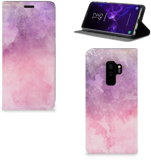 B2Ctelecom Samsung Galaxy S9 Plus Standcase Hoesje Design Pink Purple Paint