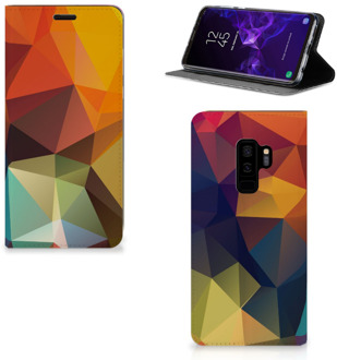 B2Ctelecom Samsung Galaxy S9 Plus Standcase Hoesje Design Polygon Color