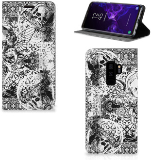 B2Ctelecom Samsung Galaxy S9 Plus Standcase Hoesje Design Skulls Angel