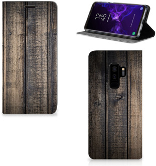 B2Ctelecom Samsung Galaxy S9 Plus Standcase Hoesje Design Steigerhout