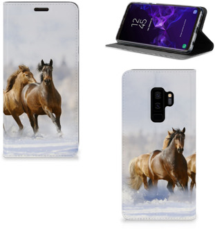 B2Ctelecom Samsung Galaxy S9 Plus Standcase Hoesje Paarden