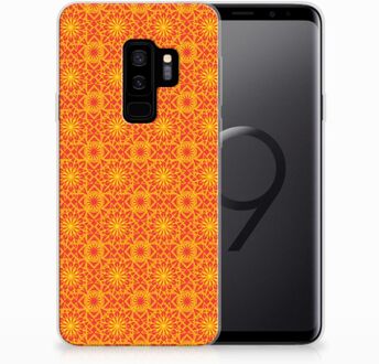 B2Ctelecom Samsung Galaxy S9 Plus TPU Hoesje Design Batik Orange