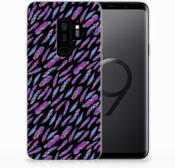 B2Ctelecom Samsung Galaxy S9 Plus TPU Hoesje Design Feathers Color