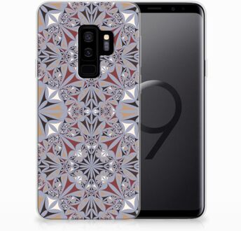 B2Ctelecom Samsung Galaxy S9 Plus TPU Hoesje Design Flower Tiles