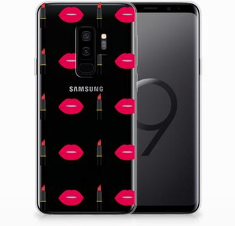 B2Ctelecom Samsung Galaxy S9 Plus TPU Hoesje Design Lipstick Kiss