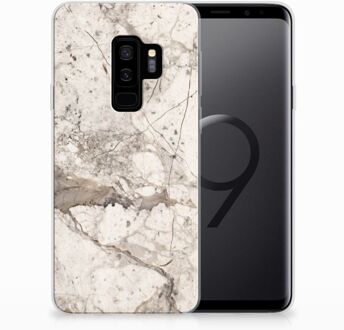 B2Ctelecom Samsung Galaxy S9 Plus TPU Hoesje Design Marmer Beige