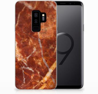 B2Ctelecom Samsung Galaxy S9 Plus TPU Hoesje Design Marmer Bruin