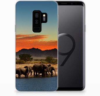 B2Ctelecom Samsung Galaxy S9 Plus TPU Hoesje Design Olifanten