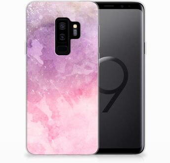 B2Ctelecom Samsung Galaxy S9 Plus TPU Hoesje Design Pink Purple Paint