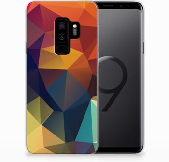 B2Ctelecom Samsung Galaxy S9 Plus TPU Hoesje Design Polygon Color