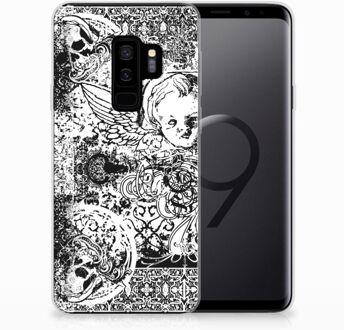 B2Ctelecom Samsung Galaxy S9 Plus TPU Hoesje Design Skulls Angel