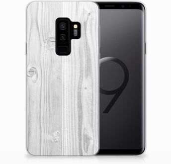 B2Ctelecom Samsung Galaxy S9 Plus TPU Hoesje Design White Wood