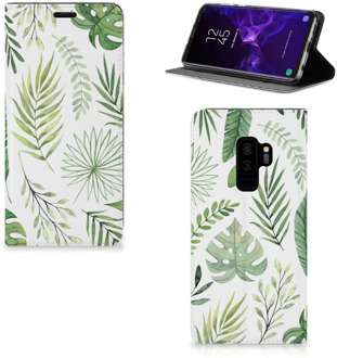 B2Ctelecom Samsung Galaxy S9 Plus Uniek Standcase Hoesje Leaves