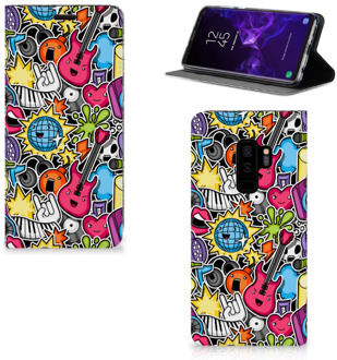 B2Ctelecom Samsung Galaxy S9 Plus Uniek Standcase Hoesje Punk Rock