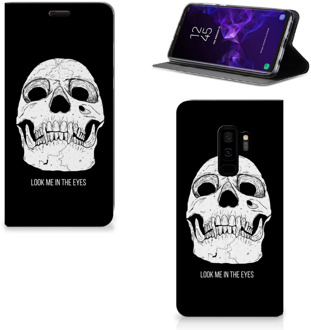 B2Ctelecom Samsung Galaxy S9 Plus Uniek Standcase Hoesje Skull Eyes