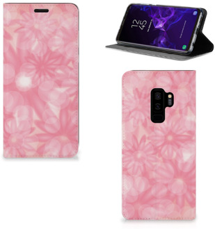 B2Ctelecom Samsung Galaxy S9 Plus Uniek Standcase Hoesje Spring Flowers