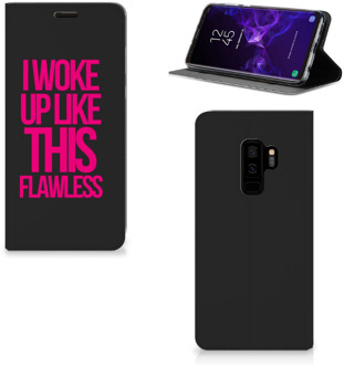 B2Ctelecom Samsung Galaxy S9 Plus Uniek Standcase Hoesje Woke Up