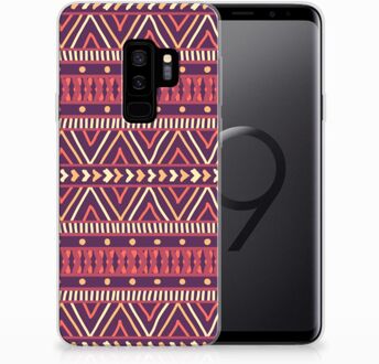 B2Ctelecom Samsung Galaxy S9 Plus Uniek TPU Hoesje Aztec Purple