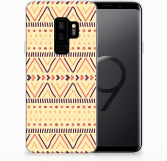 B2Ctelecom Samsung Galaxy S9 Plus Uniek TPU Hoesje Aztec Yellow