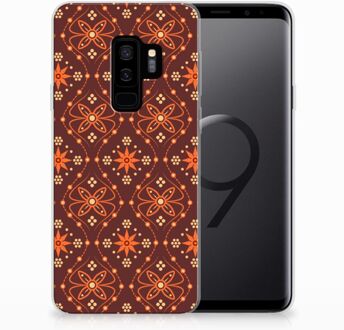 B2Ctelecom Samsung Galaxy S9 Plus Uniek TPU Hoesje Batik Brown