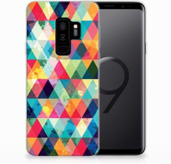 B2Ctelecom Samsung Galaxy S9 Plus Uniek TPU Hoesje Geruit