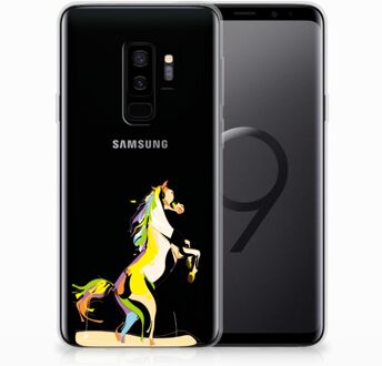 B2Ctelecom Samsung Galaxy S9 Plus Uniek TPU Hoesje Horse Color