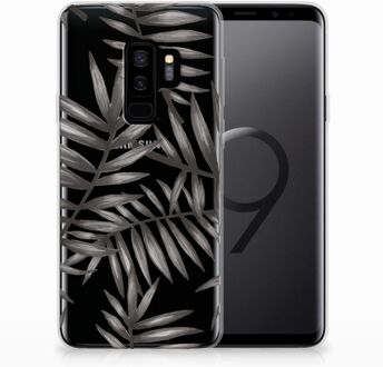 B2Ctelecom Samsung Galaxy S9 Plus Uniek TPU Hoesje Leaves Grey