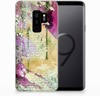 B2Ctelecom Samsung Galaxy S9 Plus Uniek TPU Hoesje Letter Painting