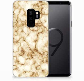 B2Ctelecom Samsung Galaxy S9 Plus Uniek TPU Hoesje Marmer Goud